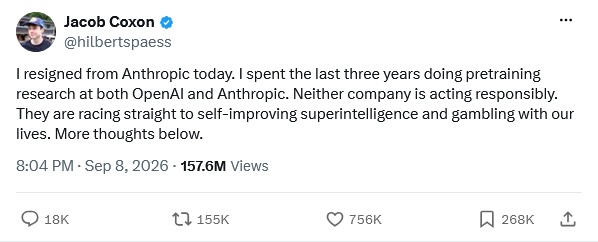 X (Twitter) post
