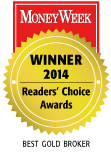 BullionVault - best gold broker in MoneyWeek's reader awards