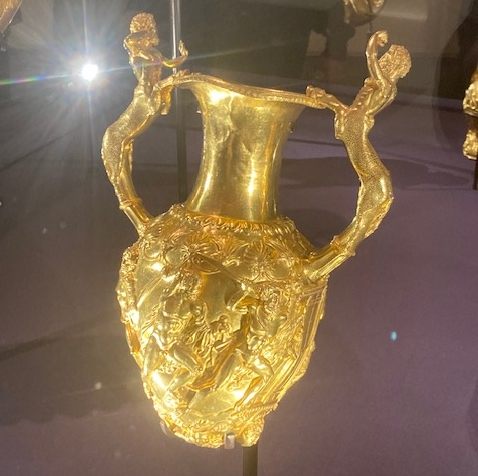 Panagyurishte Treasure, Gold Amphora. Usually at the National Museum of History, Sofia but now at the British Museum until mid-August